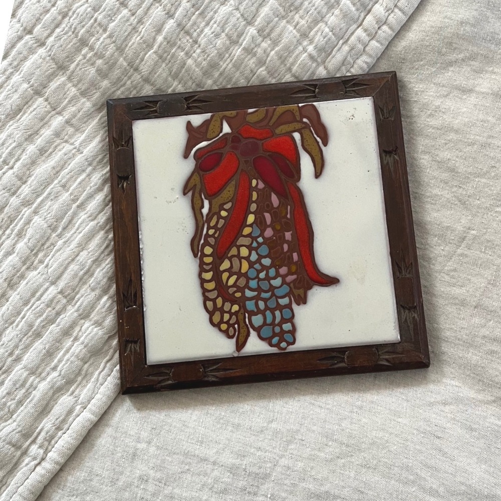 Vintage 80's Fiesta Harvest Themed‎ Trivet